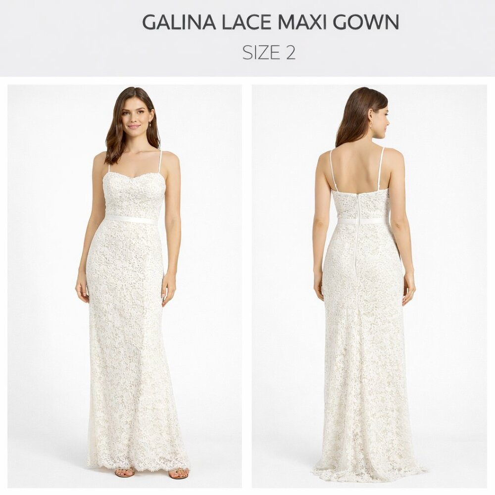 Galina Lace Maxi Gown Size 2